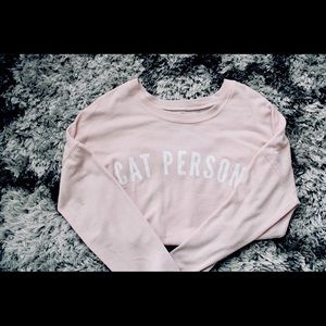 “Cat person” sweatshirt